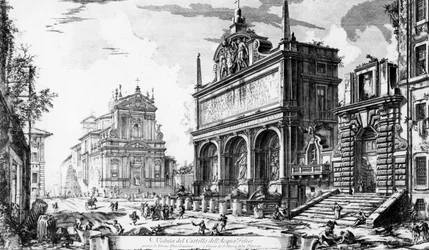 Vista de la Fontana dell